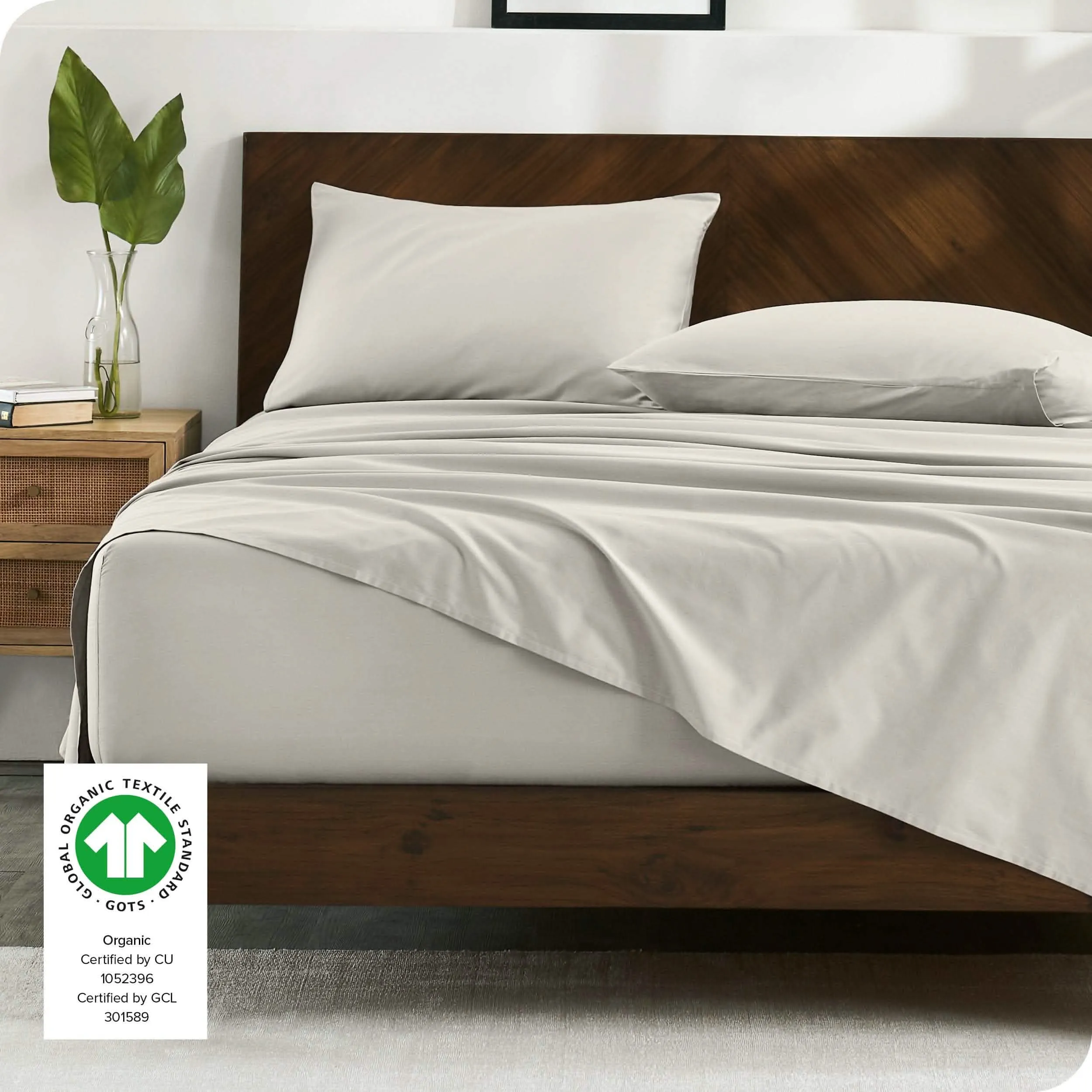Organic Cotton Sateen Pillowcase Set