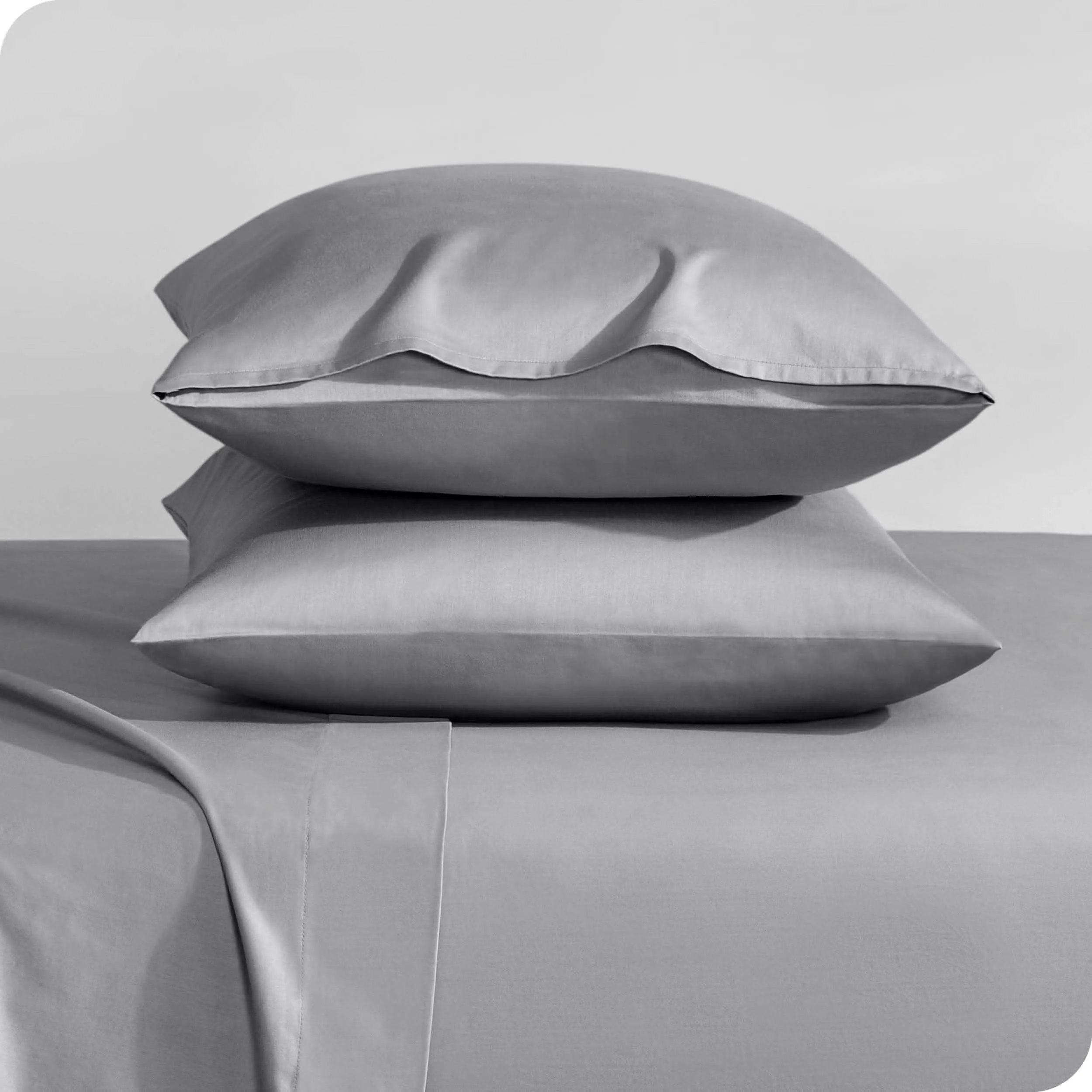 Organic Cotton Sateen Pillowcase Set