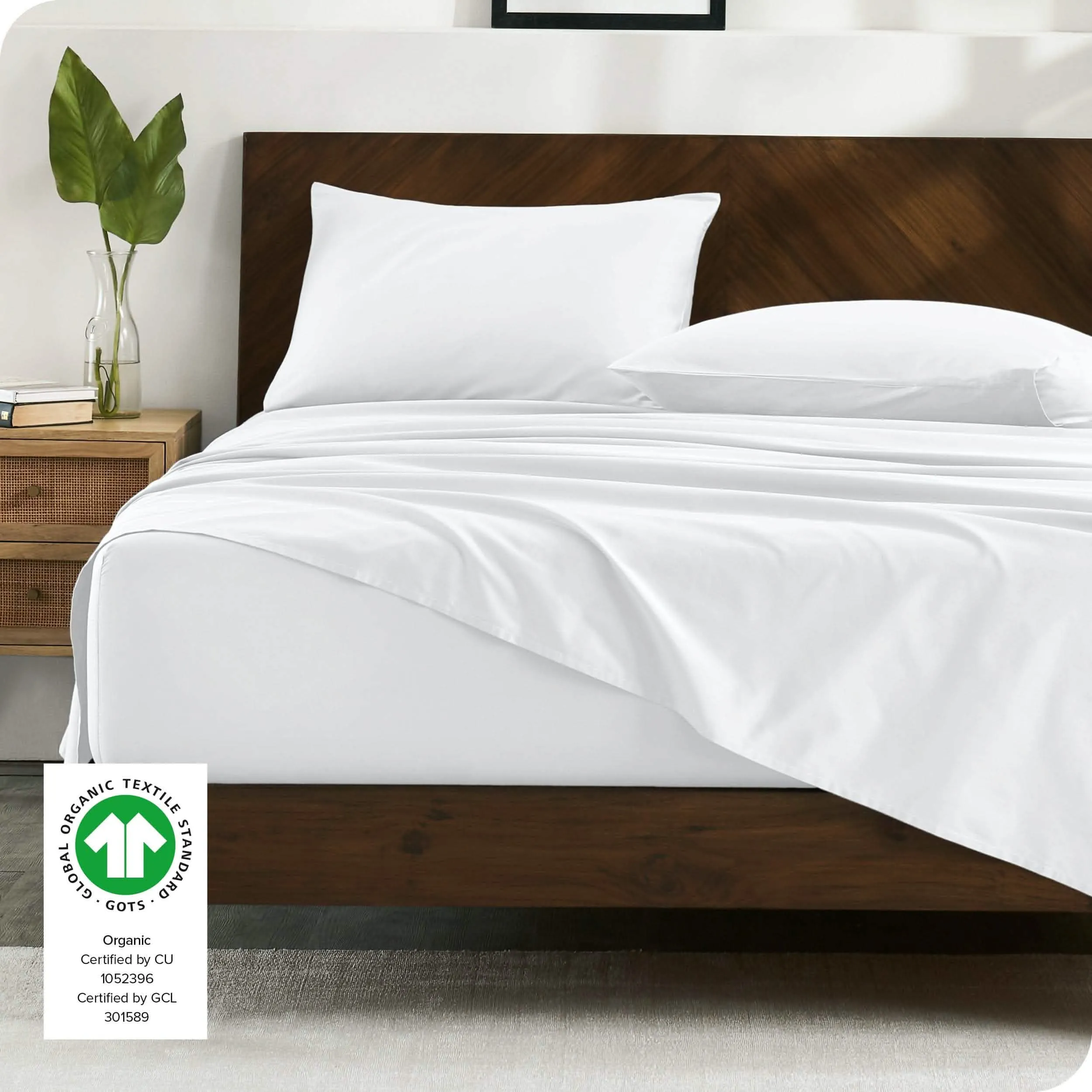 Organic Cotton Sateen Pillowcase Set