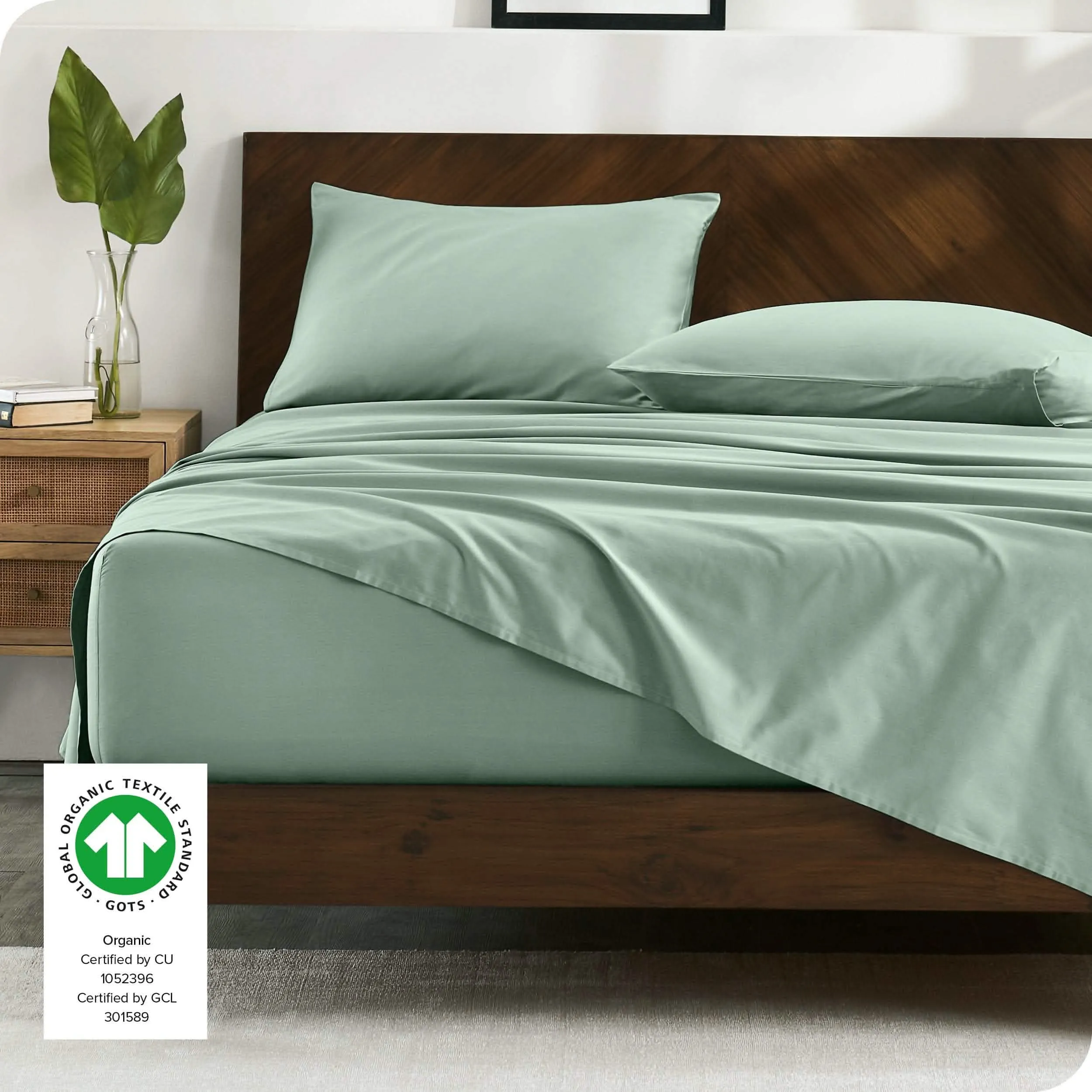 Organic Cotton Sateen Pillowcase Set