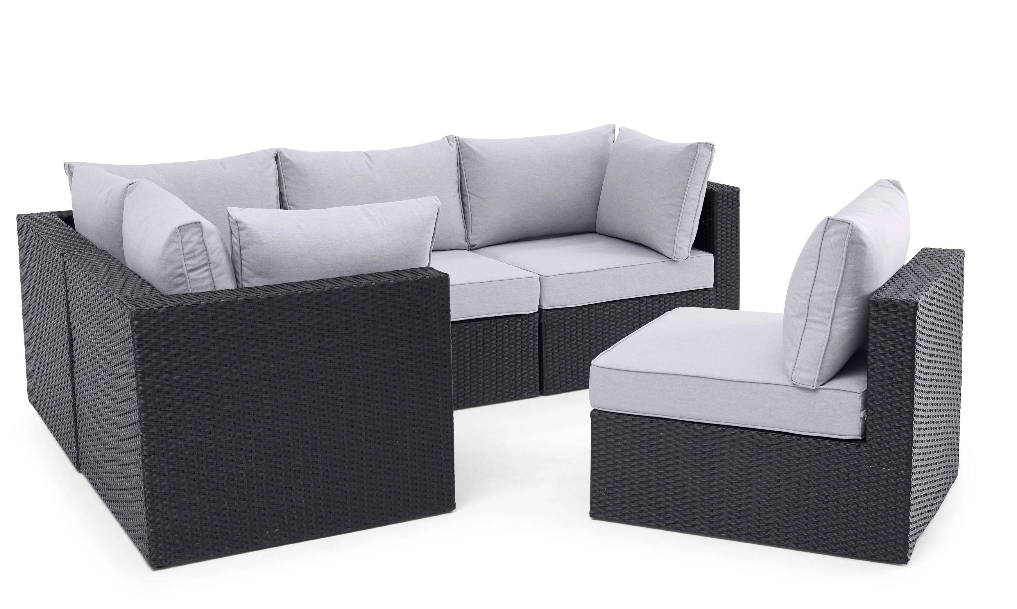 Oslo 5-Piece Patio Set - Grey