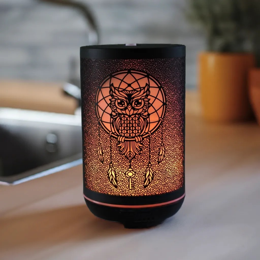 Owl Dreamcatcher Aroma Diffuser – Best Aroma Air Diffuser with Color-Changing LED (Available in 300 ml & 120 ml Options)
