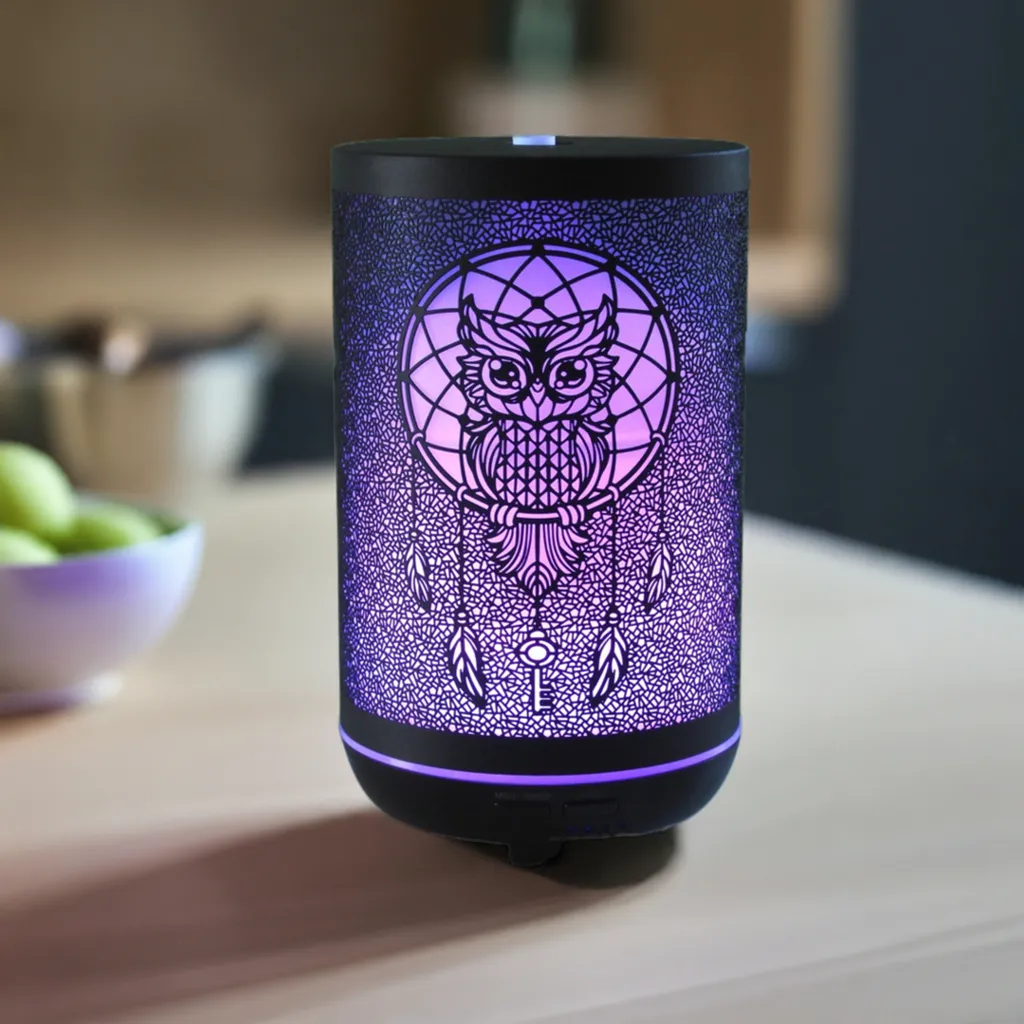 Owl Dreamcatcher Aroma Diffuser – Best Aroma Air Diffuser with Color-Changing LED (Available in 300 ml & 120 ml Options)