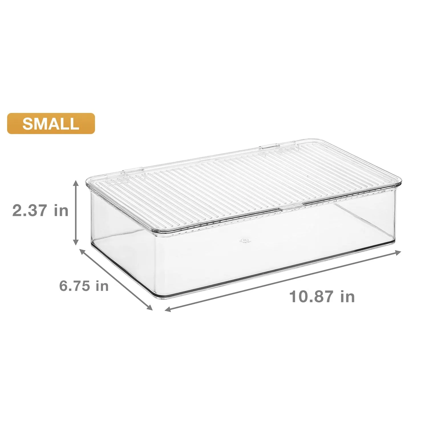 Pantry Storage Bins for with Hinged Lids