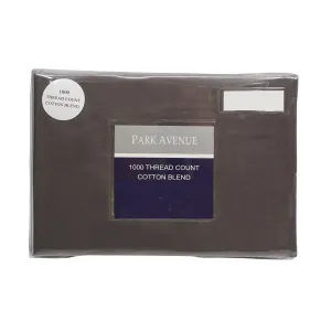 Park Avenue 1000TC Cotton Blend Sheet & Pillowcases Set Hotel Quality Bedding Single Charcoal