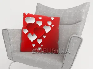 Pillowcase Red Hearts 3