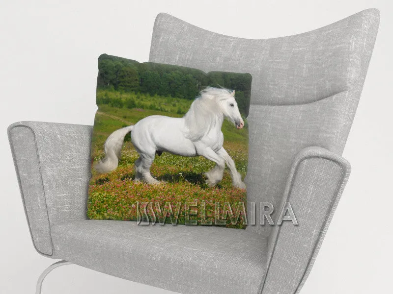 Pillowcase White Horse
