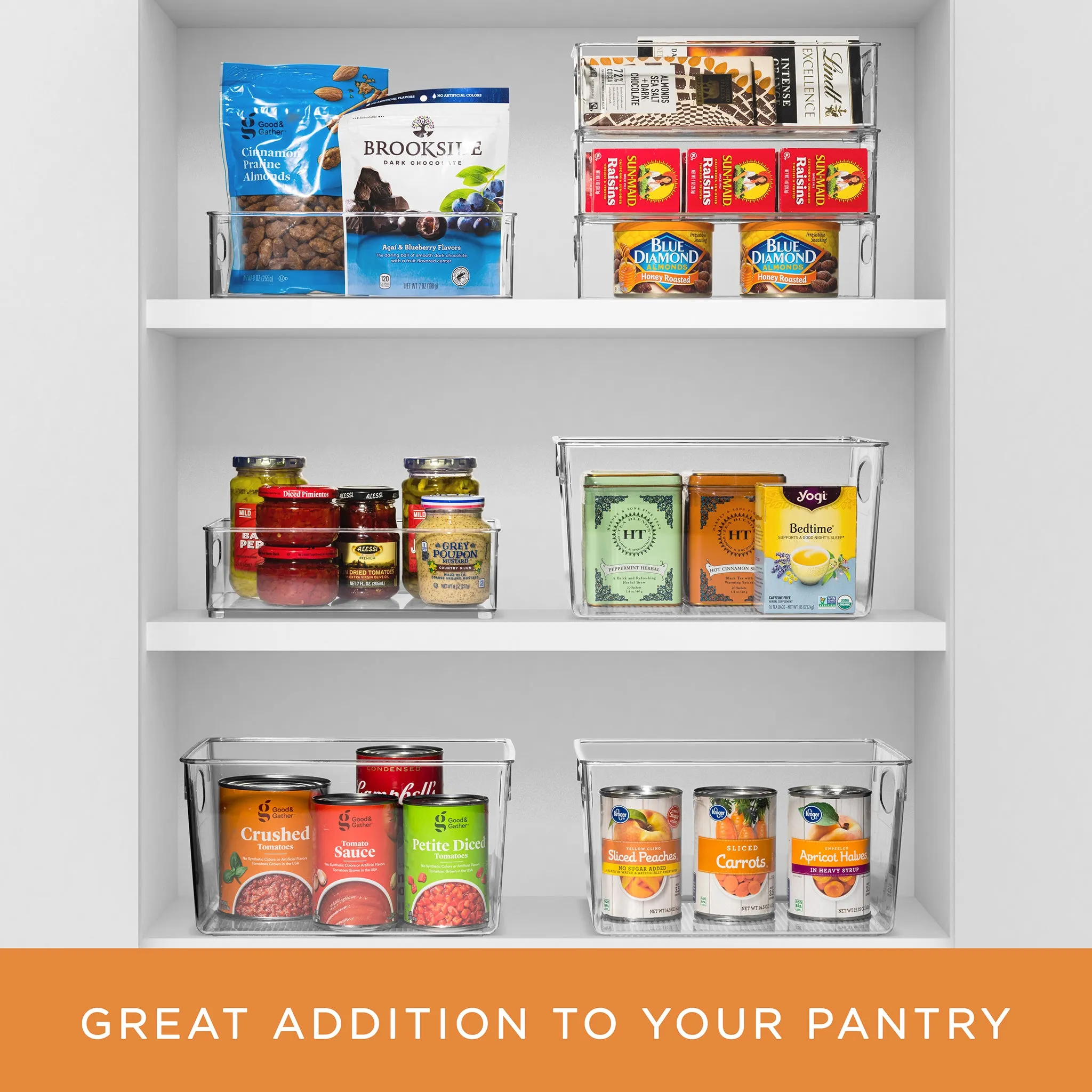 Plastic Container Bins with Handles