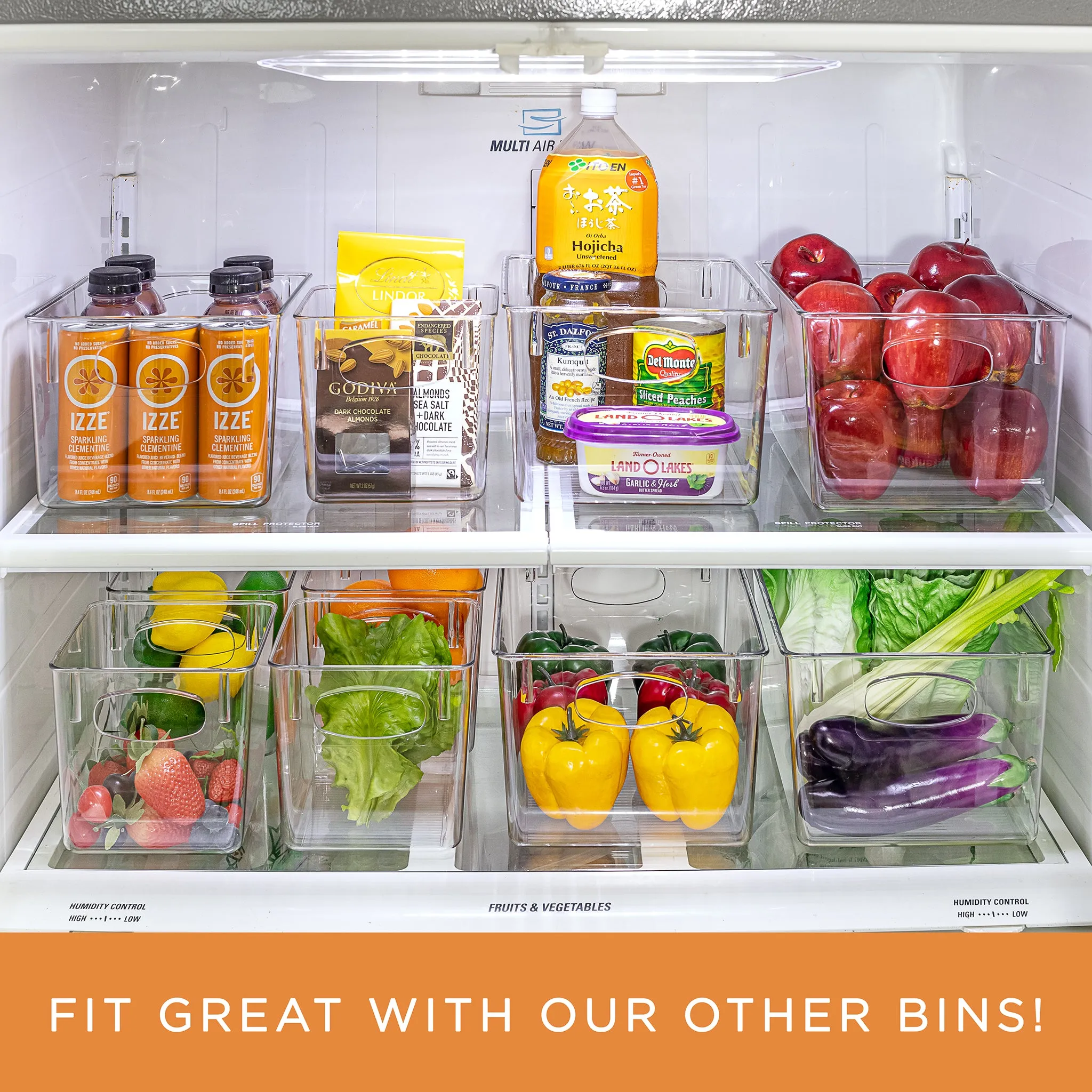 Plastic Container Bins with Handles