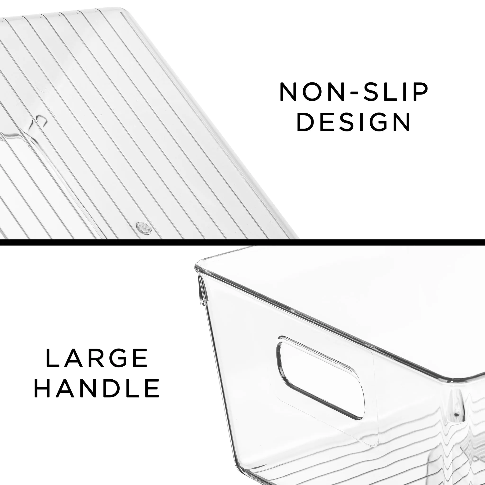 Plastic Container Bins with Handles