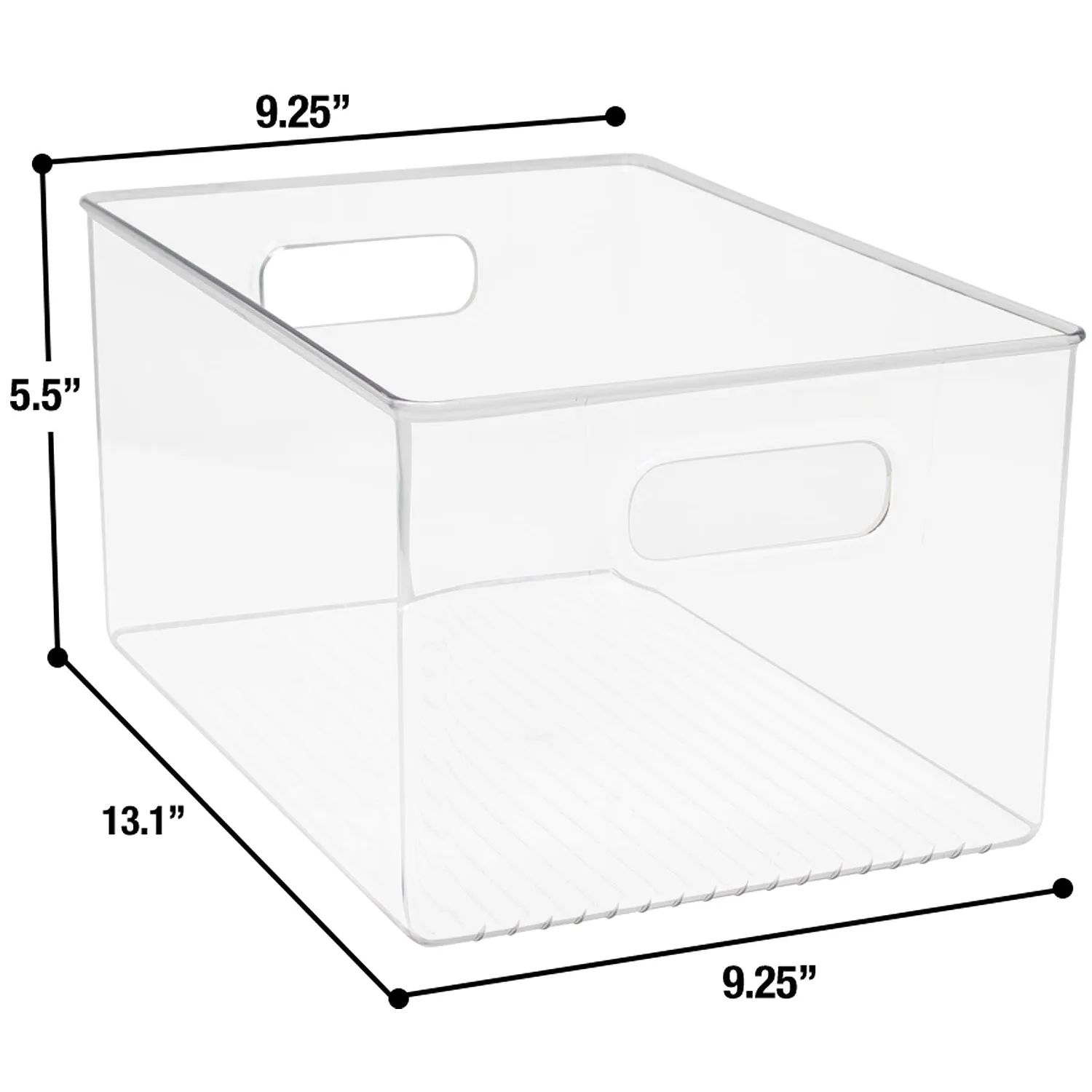 Plastic Container Bins with Handles