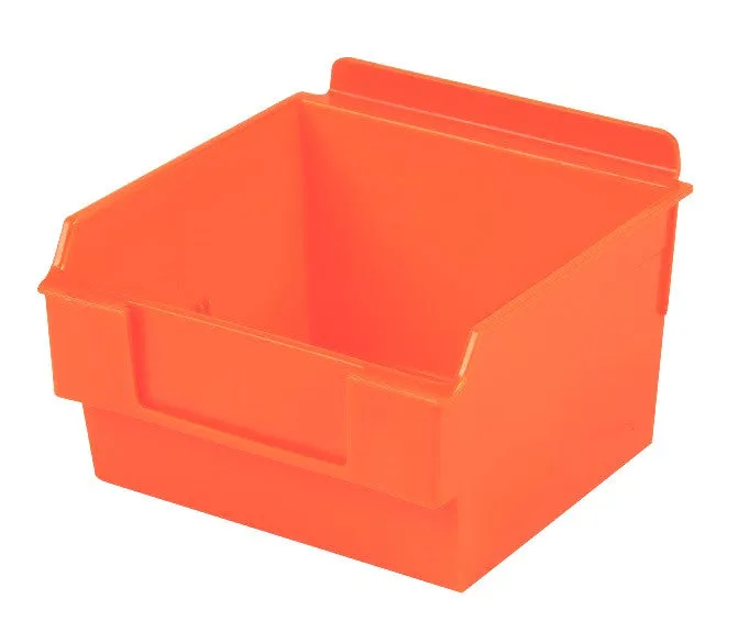 Plastic Slatwall Bins, Shelfbox 100, 5.25x5.5x3.37