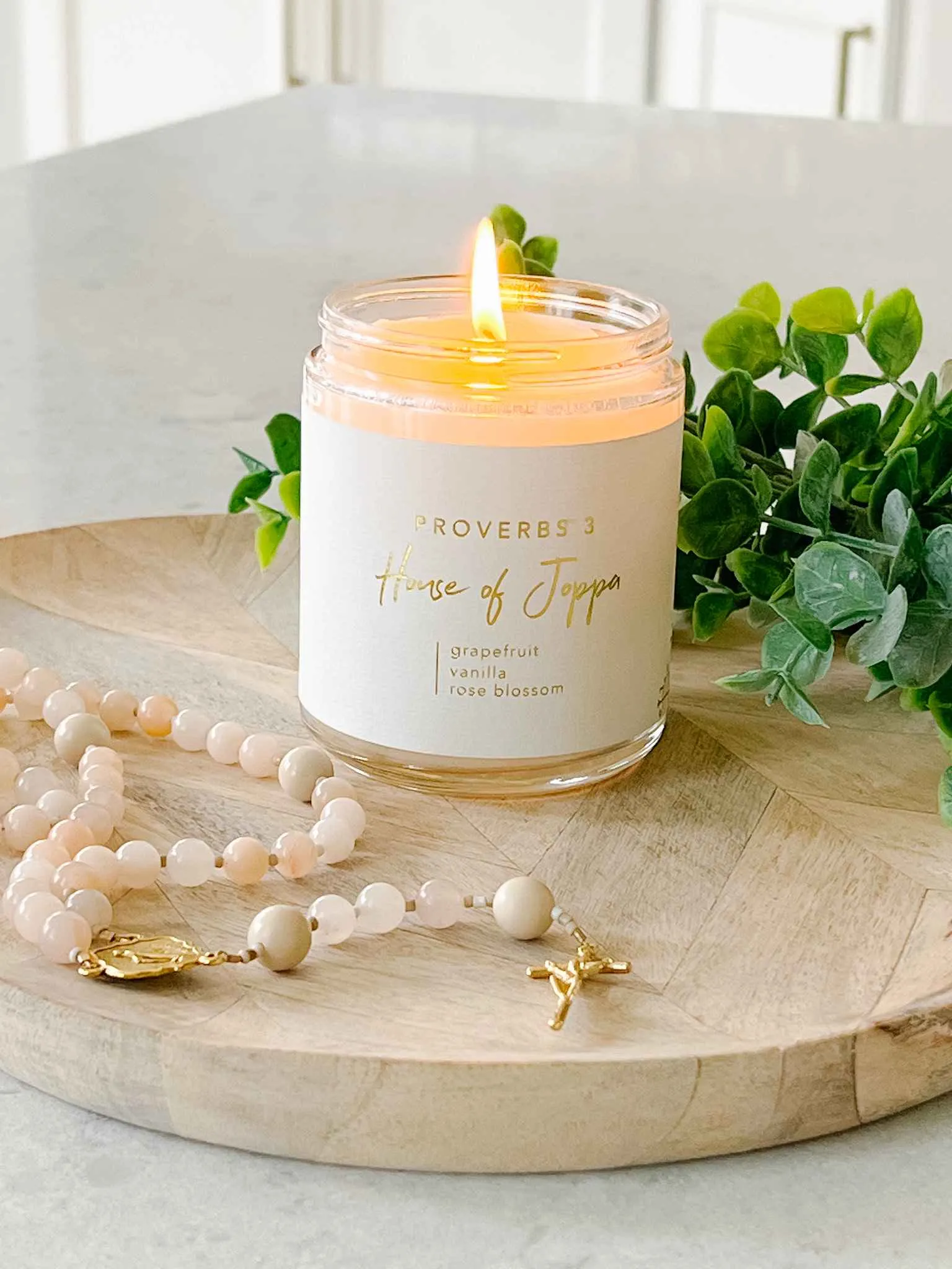Proverbs 3 Candle - Grapefruit   Vanilla   Rose