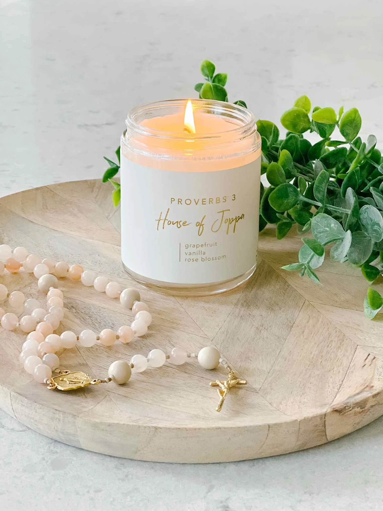 Proverbs 3 Candle - Grapefruit   Vanilla   Rose