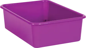 Purple Large Plastic Storage Bin