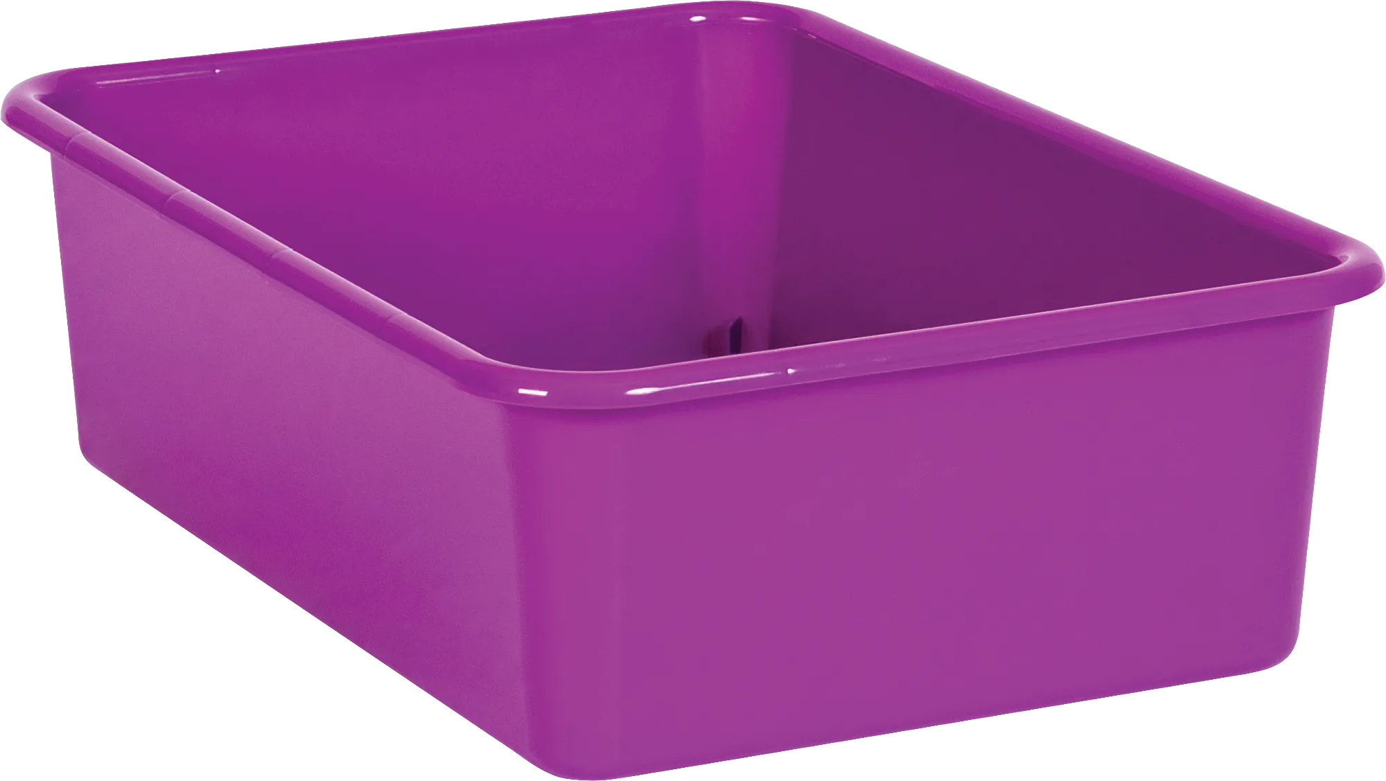 Purple Large Plastic Storage Bin