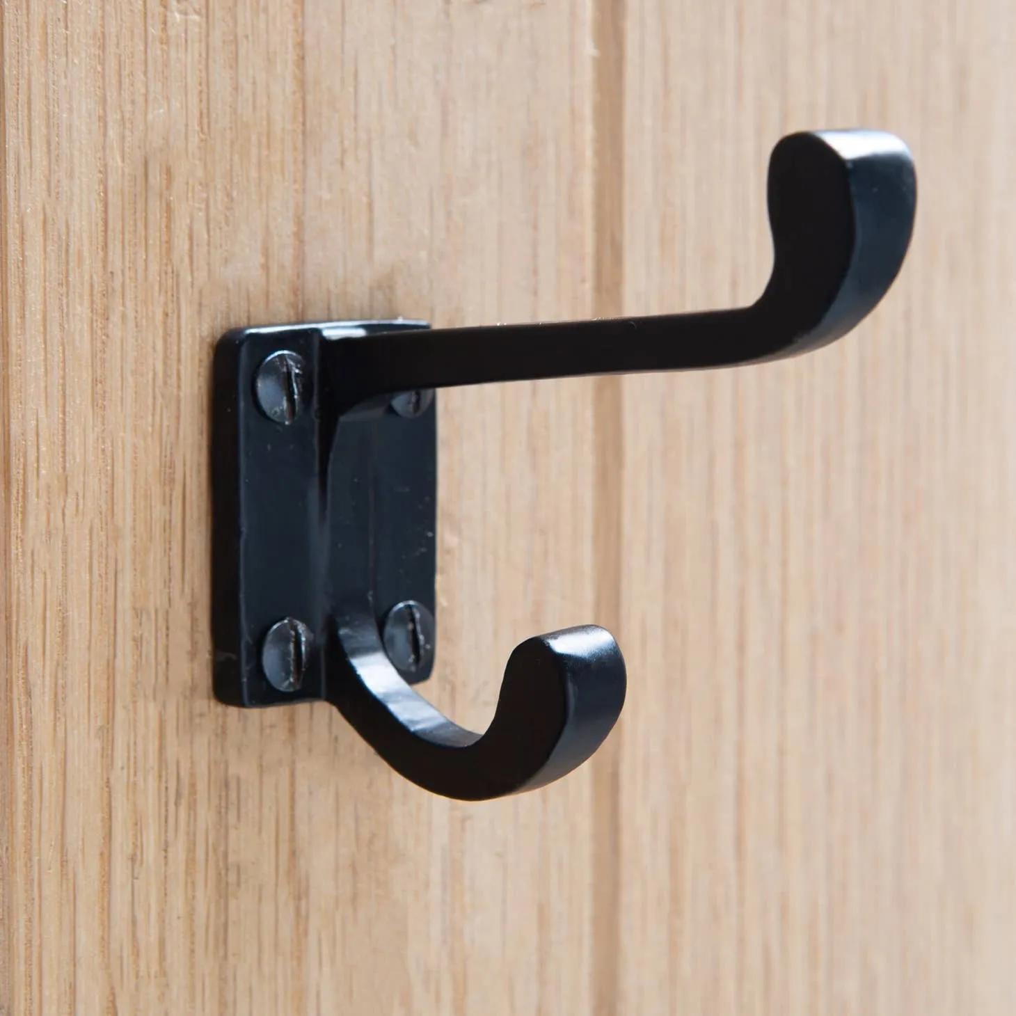 Rectangular Plate Rounded Hat & Coat Hook