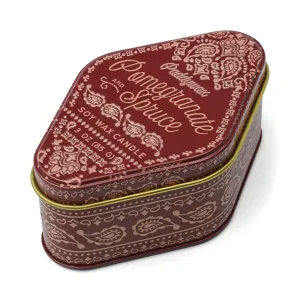 Red Bandana Tin - Pomegranate Spruce 3.5oz