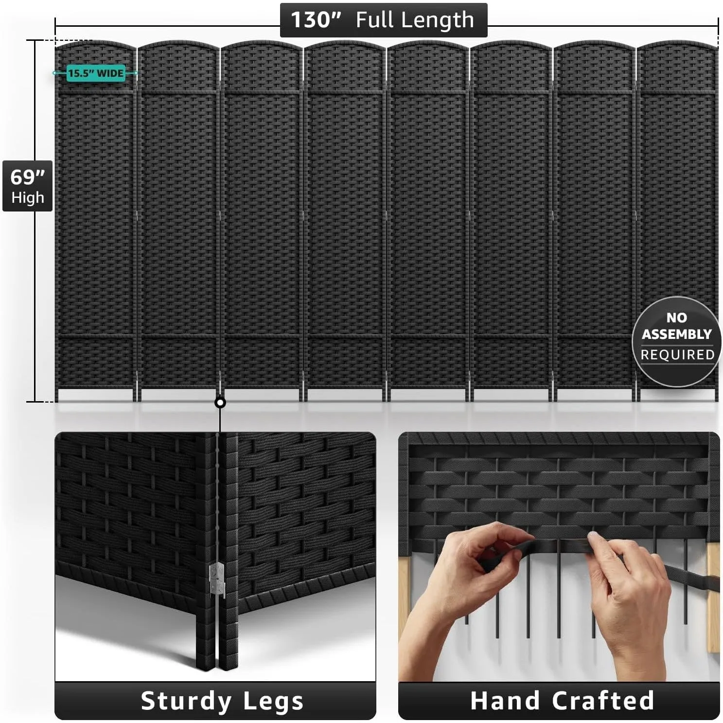 Room Divider Screen Panels (8-6-4 Panel)