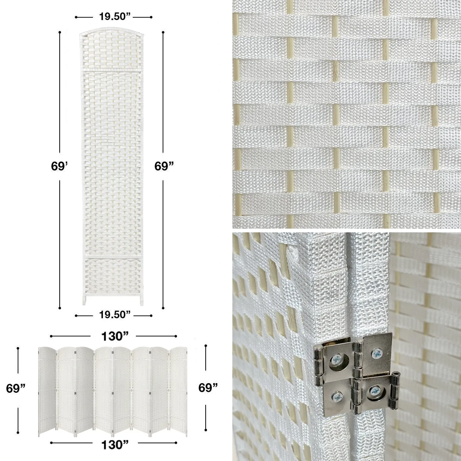 Room Divider Screen Panels (8-6-4 Panel)