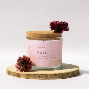 Rose Fragrance Glass Jar Candles