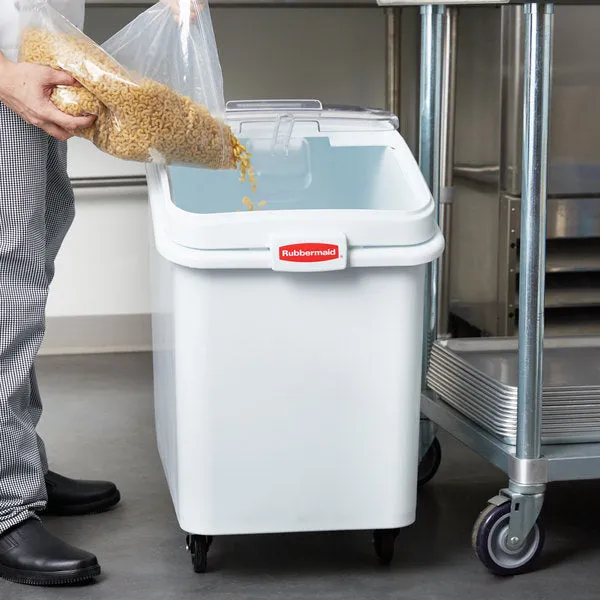 RUBBERMAID PROSAVE INGREDIENT STORAGE BIN - WHITE 30 GAL
