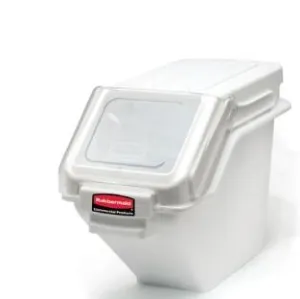 RUBBERMAID PROSAVE INGREDIENT STORAGE BIN WITH SLIDING LID AND SCOOP - 6.25 GAL