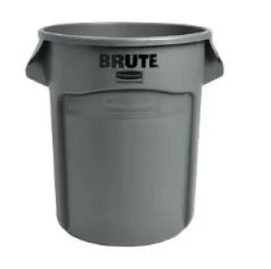 RUBBERMAID VENTED BRUTE ROUND TRASH CAN - GRAY 20 GAL