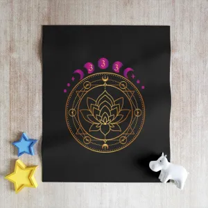 SAC Home & Livings Throw Blanket /Throw Blanket/Lotus Flower