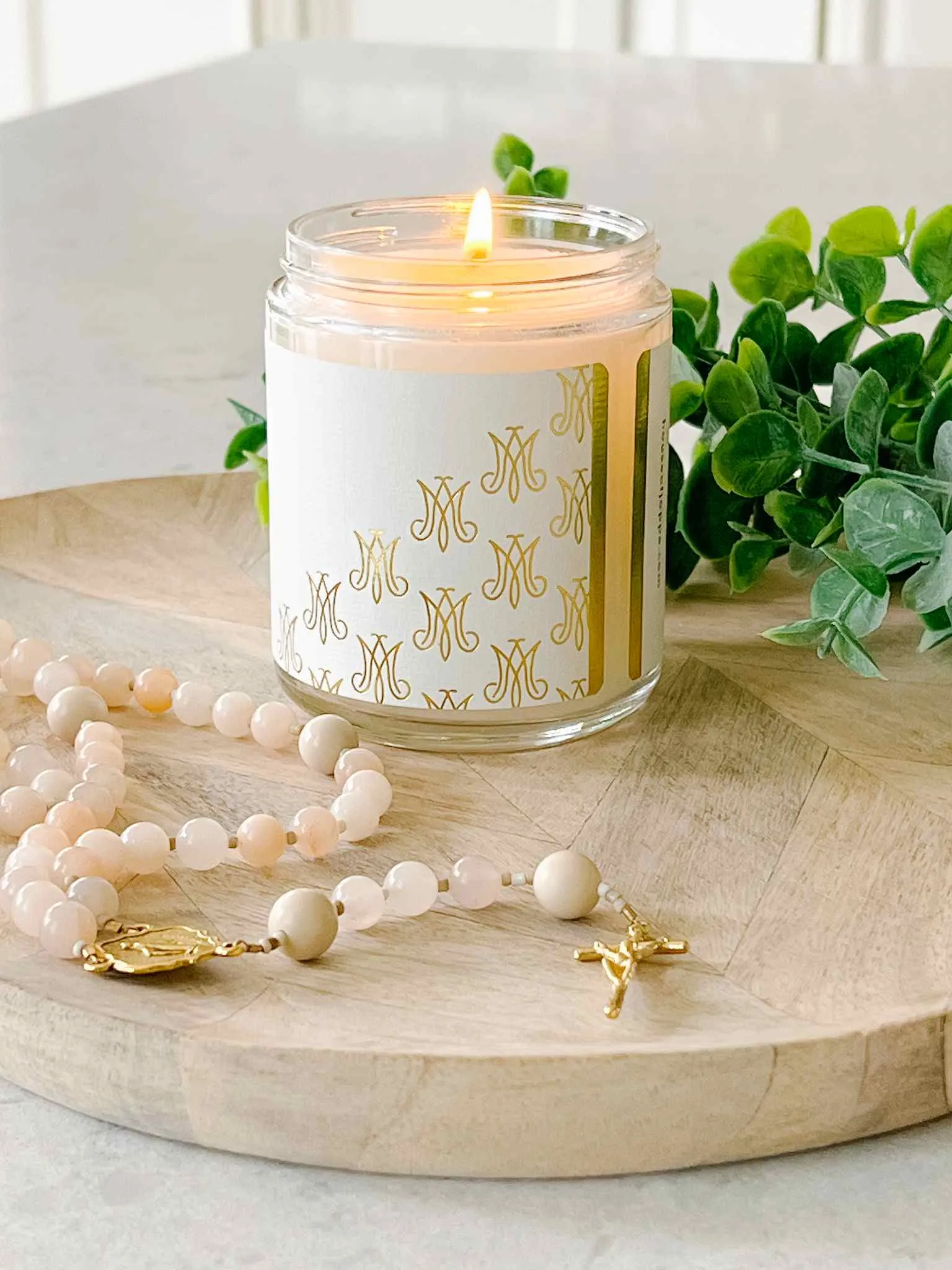 Salve Regina Candle - Fresh Roses   Black Currant   Sunshine