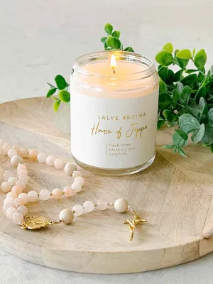 Salve Regina Candle - Fresh Roses   Black Currant   Sunshine