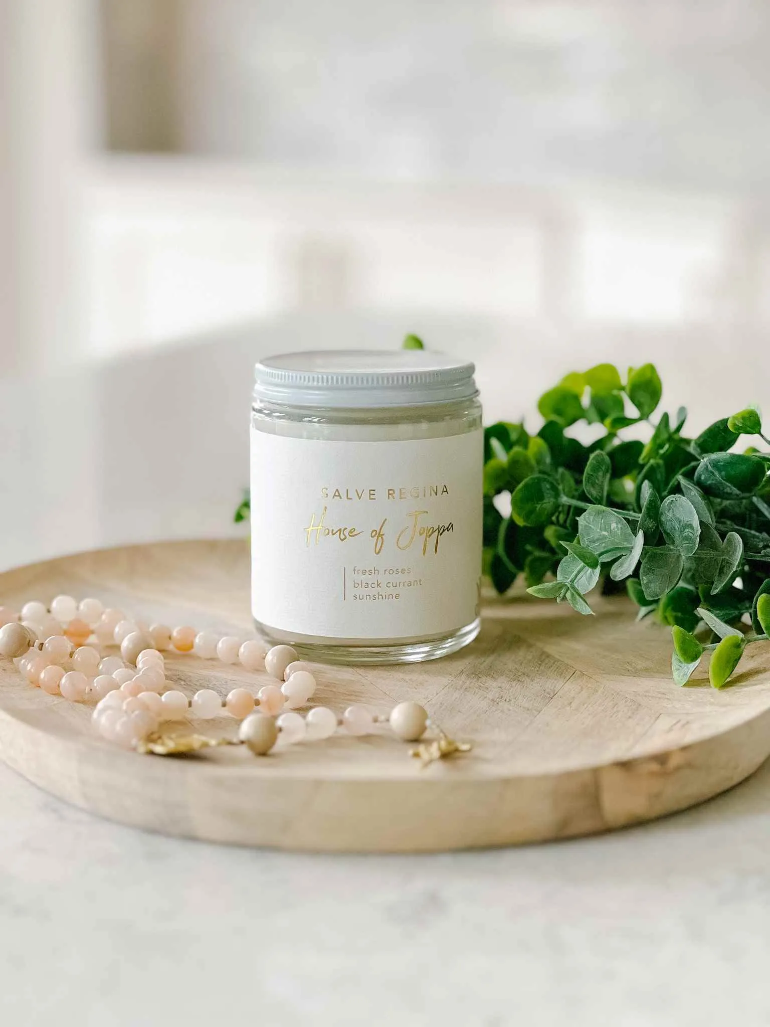 Salve Regina Candle - Fresh Roses   Black Currant   Sunshine