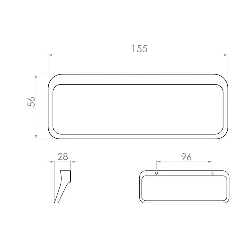 Saneux Matt White Wall-Mounted Vanity Unit and Sink (600mm)