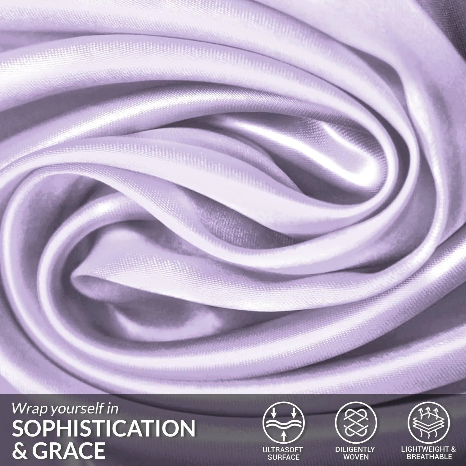 Satin Silk Pillowcase-Purple