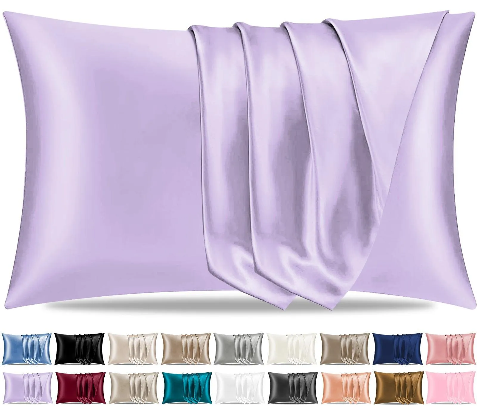 Satin Silk Pillowcase-Purple