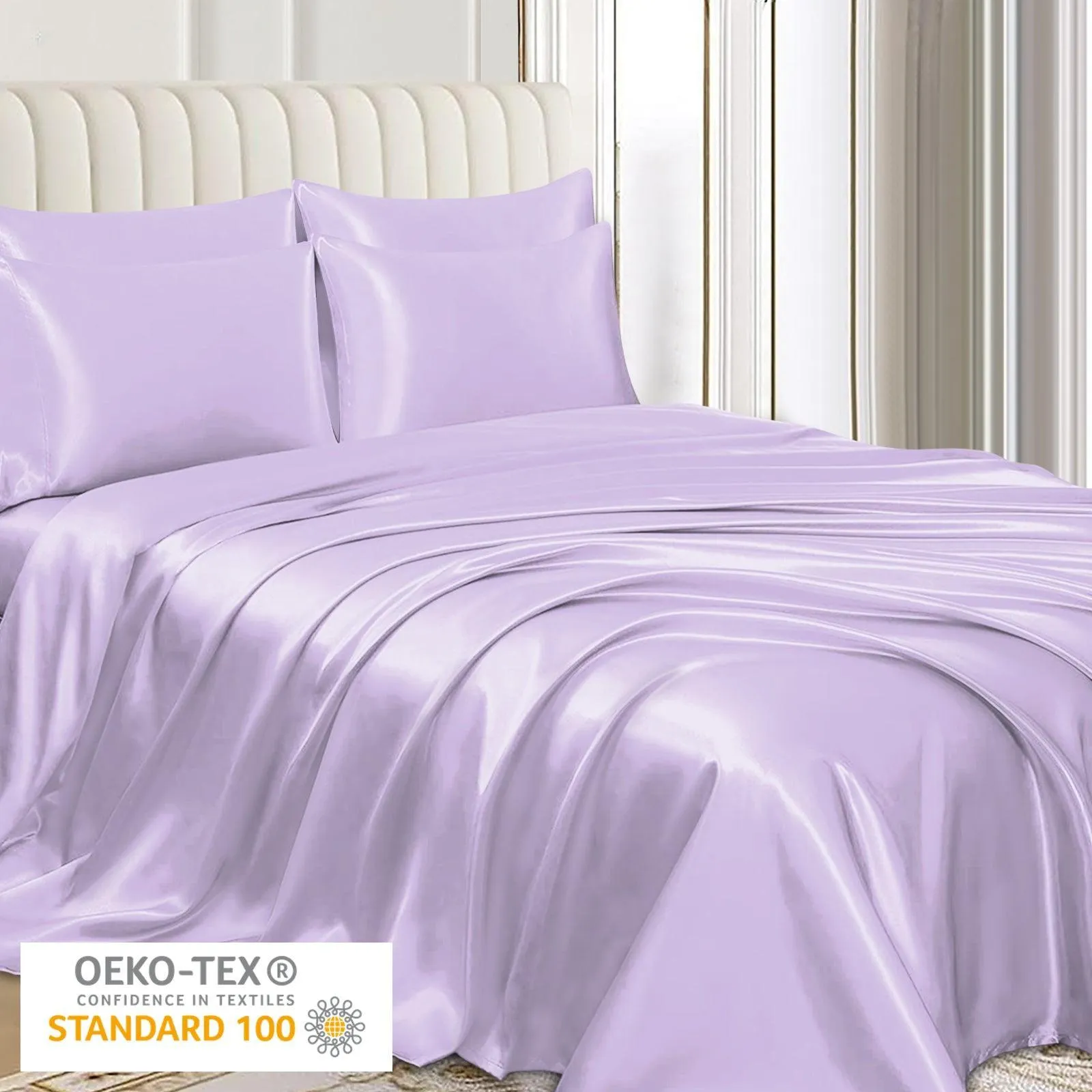 Satin Silk Pillowcase-Purple