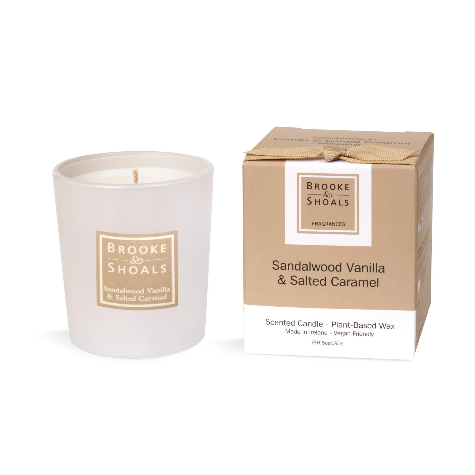 SCENTED CANDLE - SANDALWOOD, VANILLA & SALTED CARAMEL