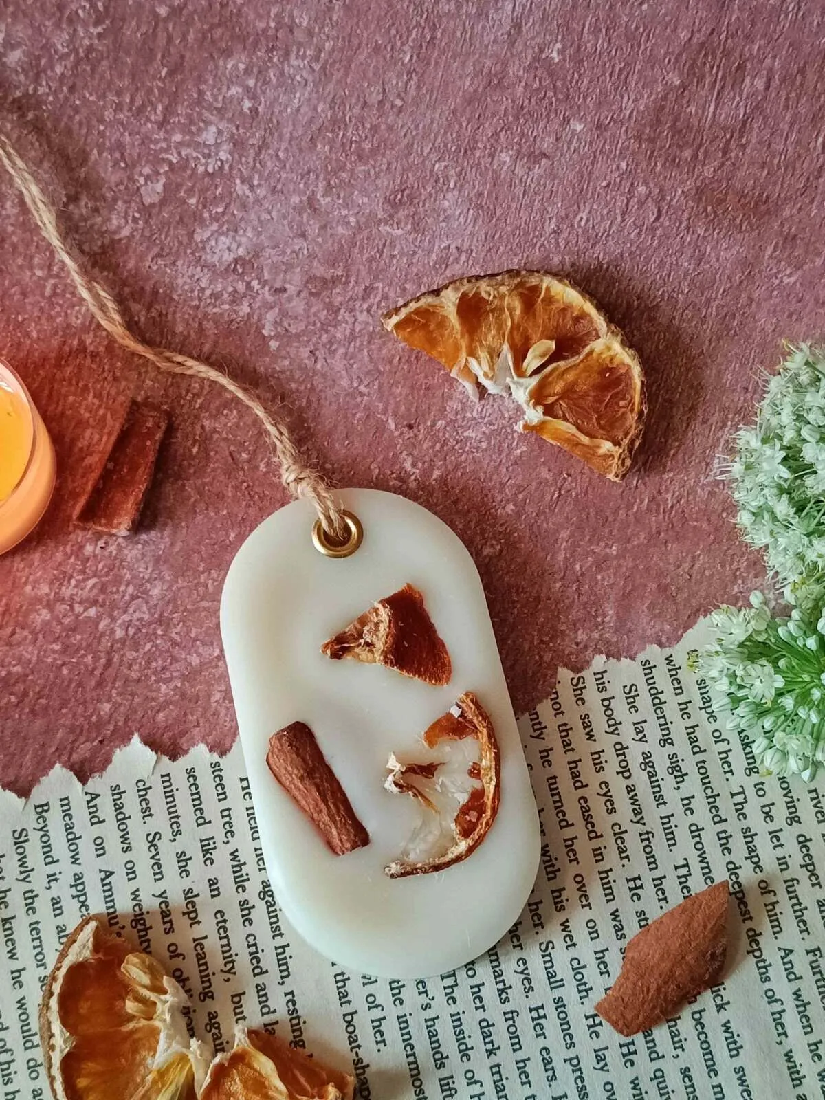 Scented Soywax Air Freshener Sachet- Curved Rectangle 40g