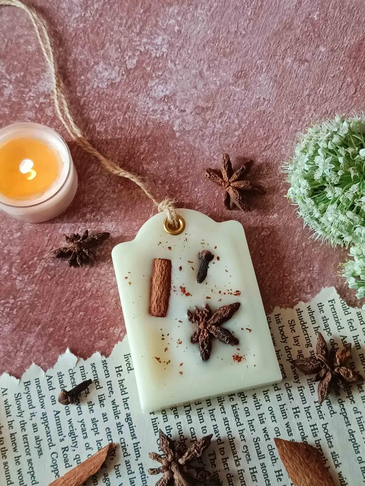 Scented Soywax Air Freshener Sachet- Rectangular Dome 30g