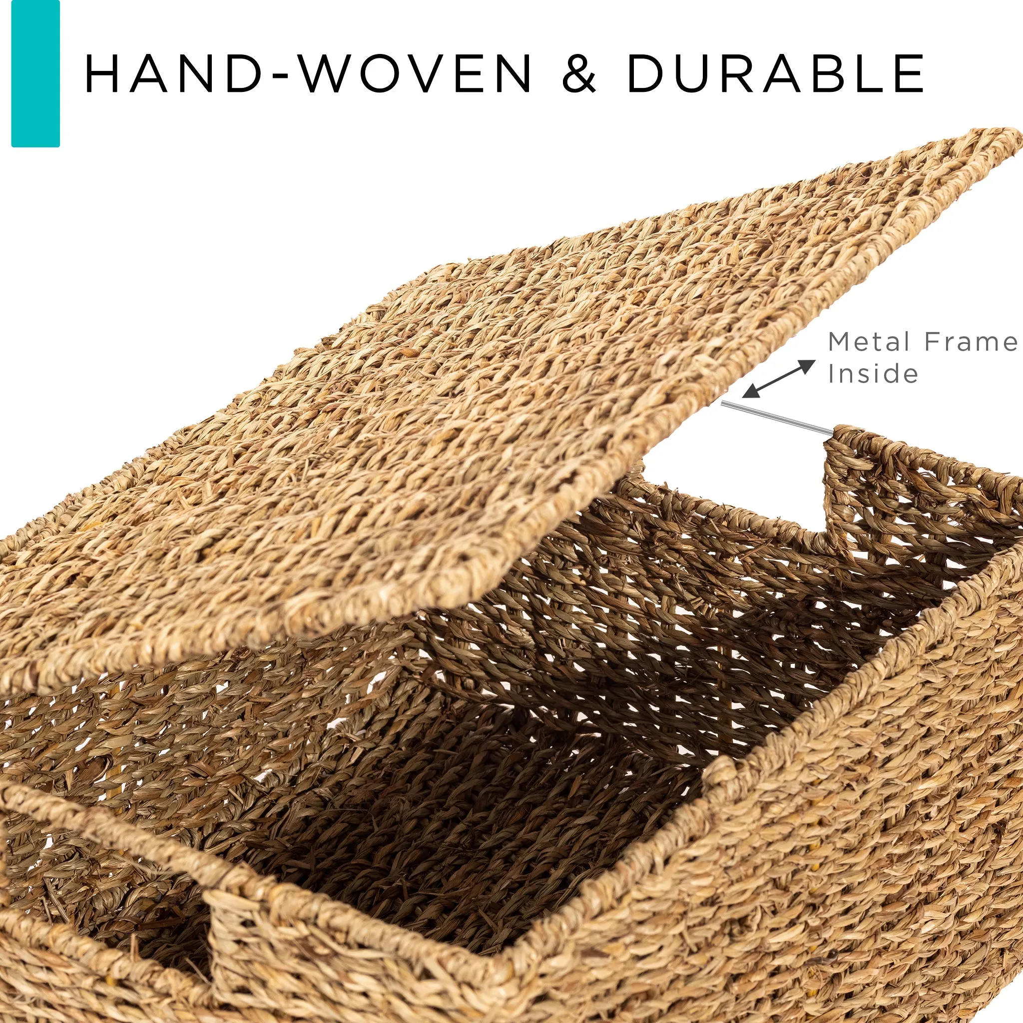 Seagrass Basket Set with Lids