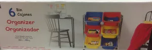 Seville Classics Storage Organizer 6 bins easy to access and easy to see, the removable containers are great for storing dolls, stuffed animals, balls, board games, and construction toys like blocks-11878