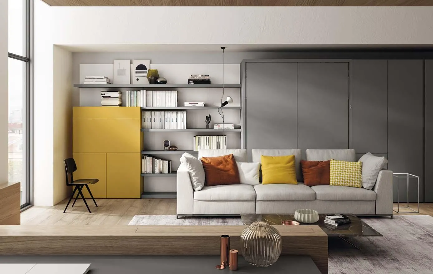 Shelving for wall beds