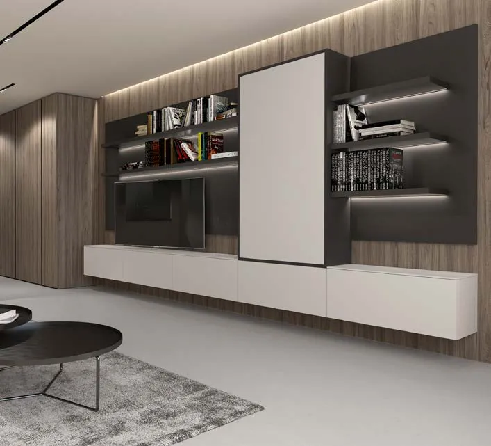 Shelving for wall beds