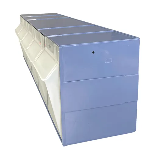 Shuter 5 Compartment Storage Cabinet Tilt Free Block Bin Stackable Large