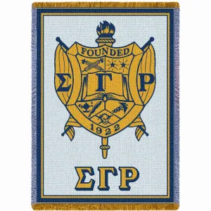 Sigma Gamma Rho Tapestry Throw Blanket