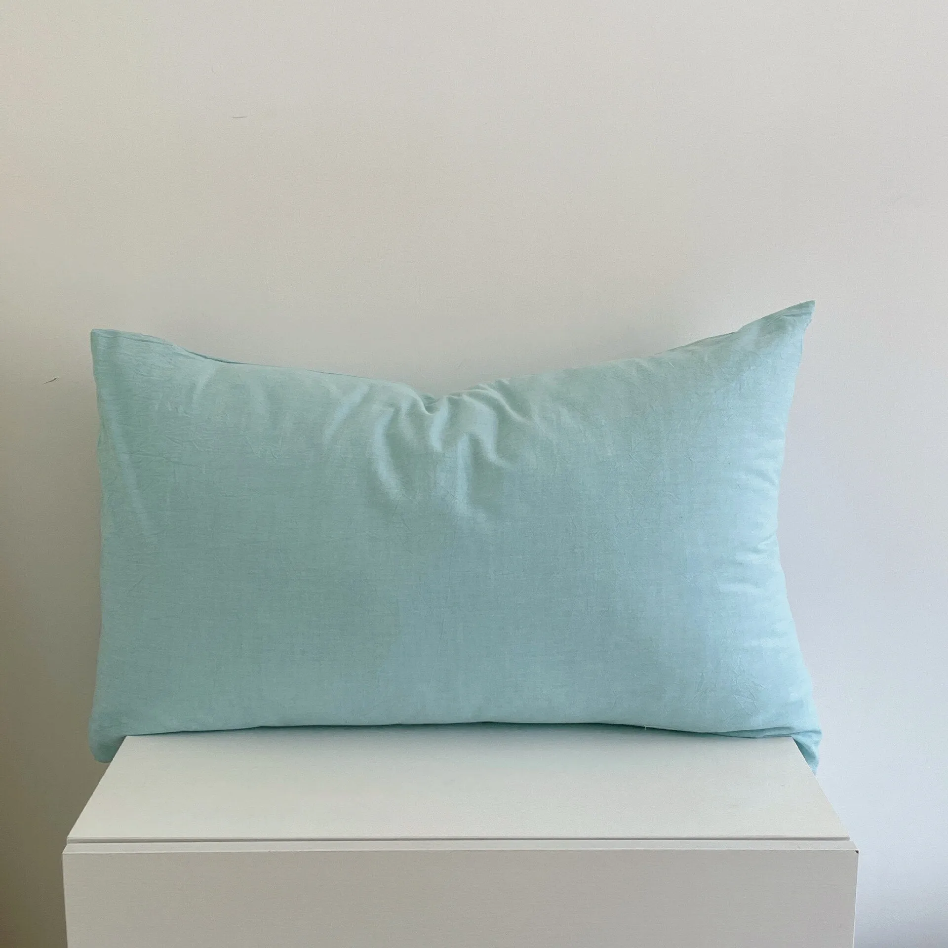 Solid Color Cotton Washed Pillowcase Set