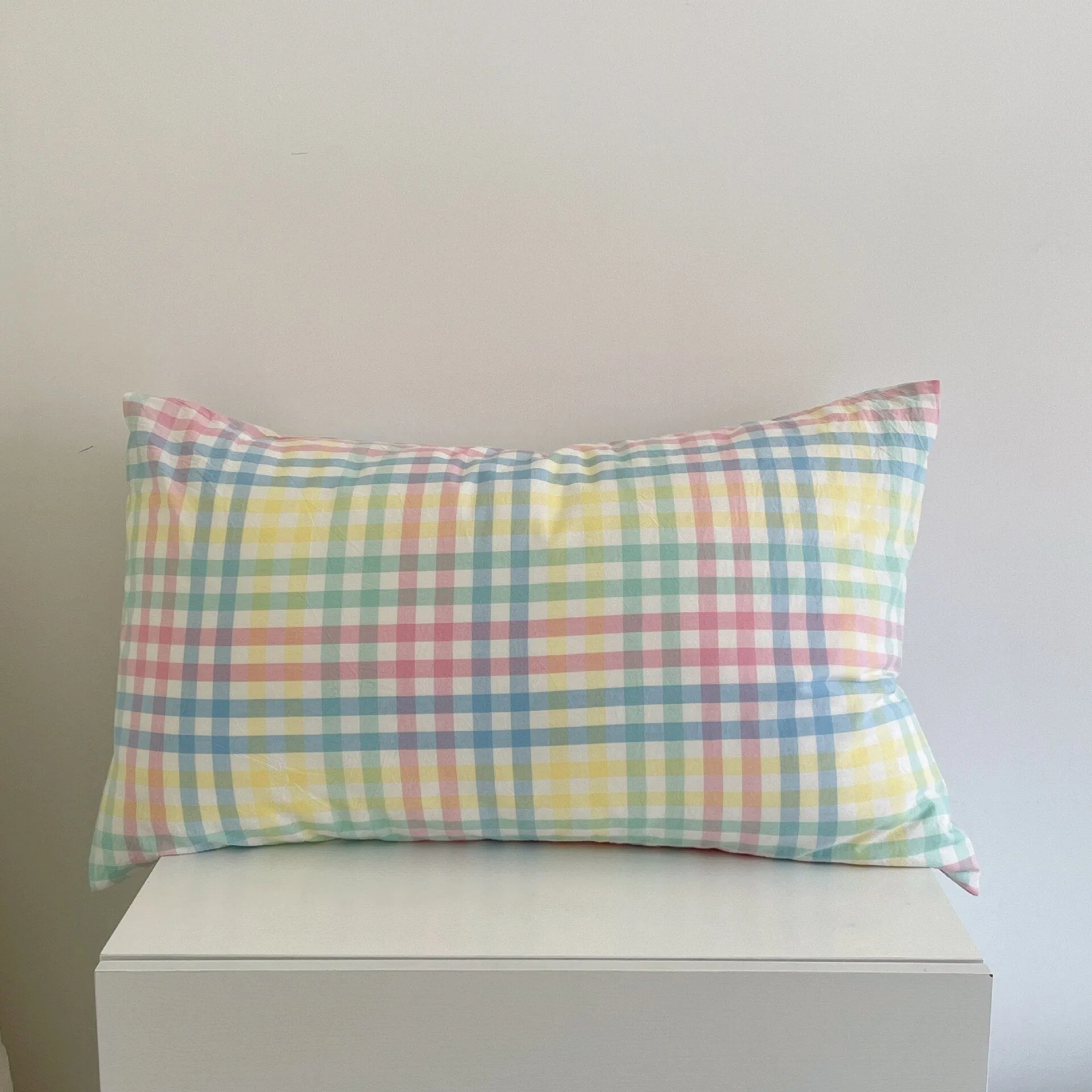 Solid Color Cotton Washed Pillowcase Set