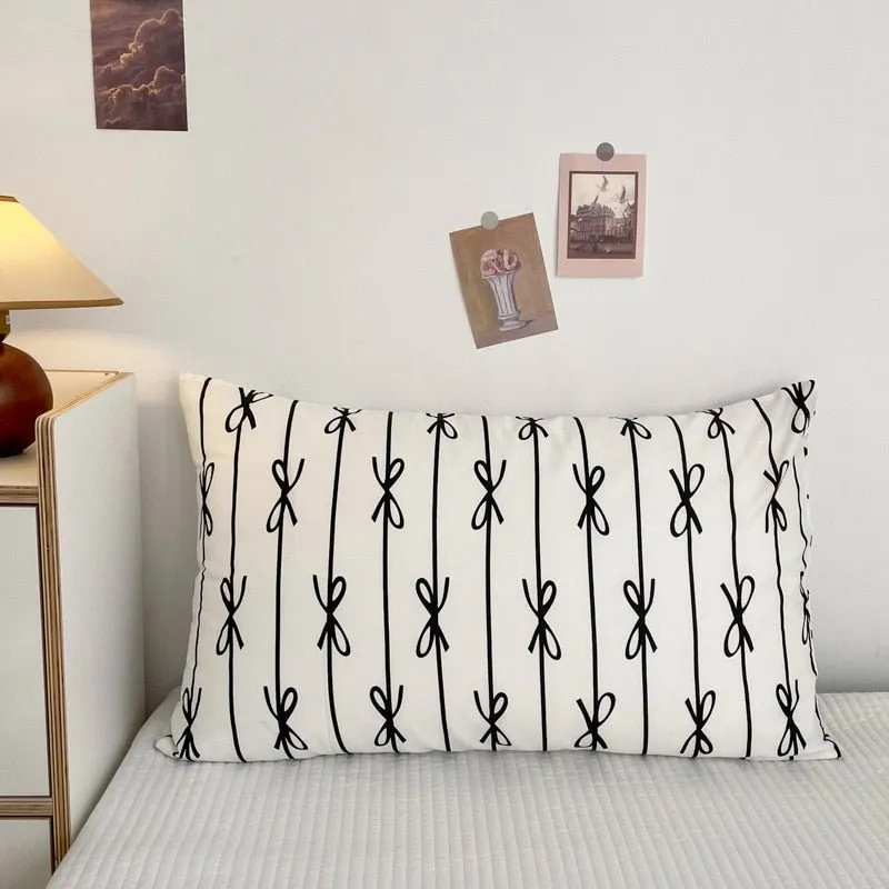 Solid Color Cotton Washed Pillowcase Set