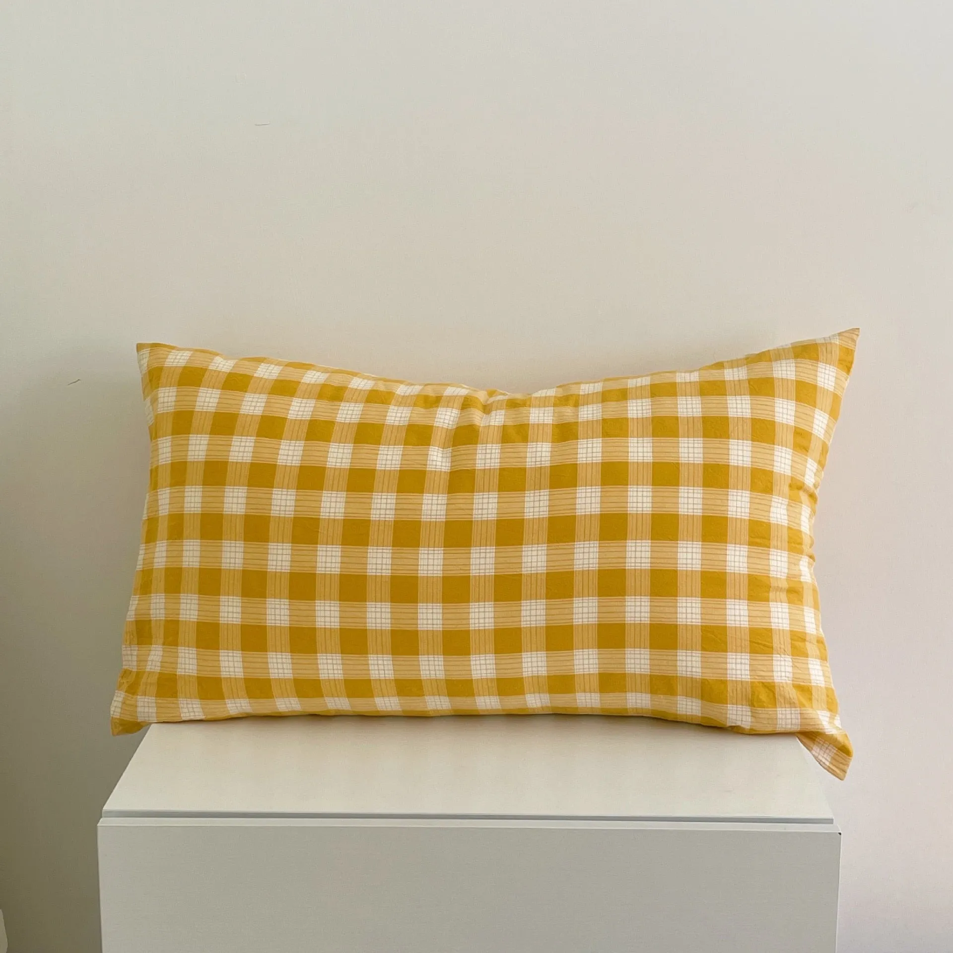 Solid Color Cotton Washed Pillowcase Set