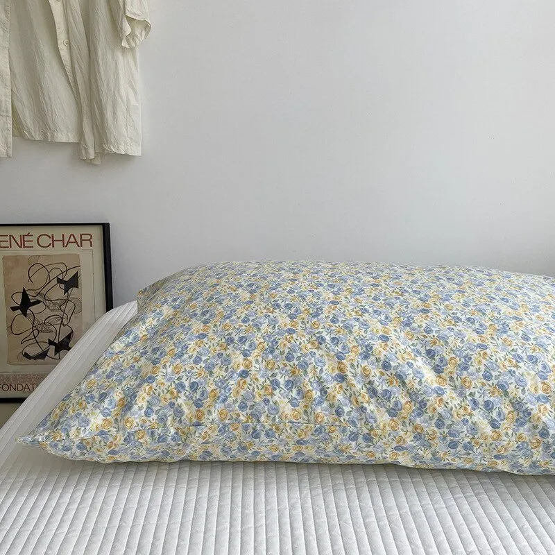 Solid Color Cotton Washed Pillowcase Set